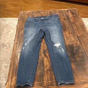 Judy Blue Dark Blue Distressed Skinny Jeans